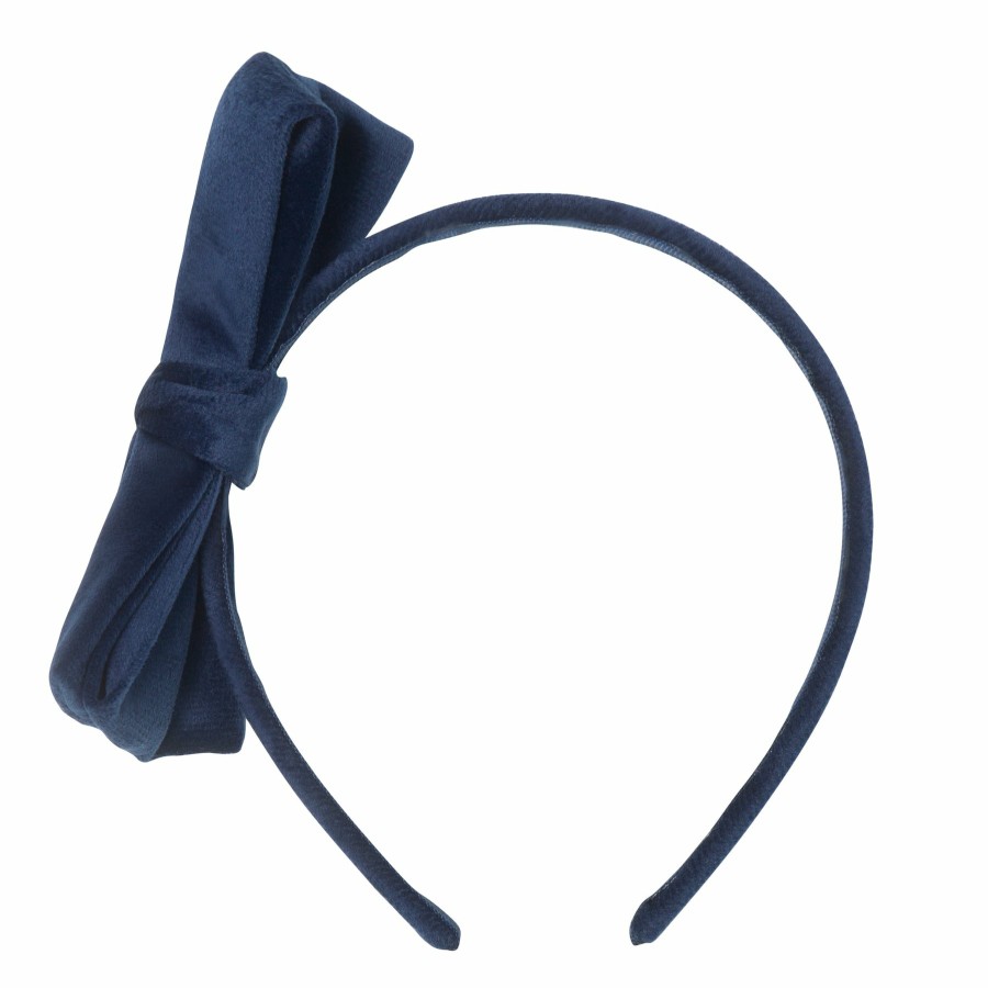 Featured Mimi and Lula | Velvet Bow Alice - Navy