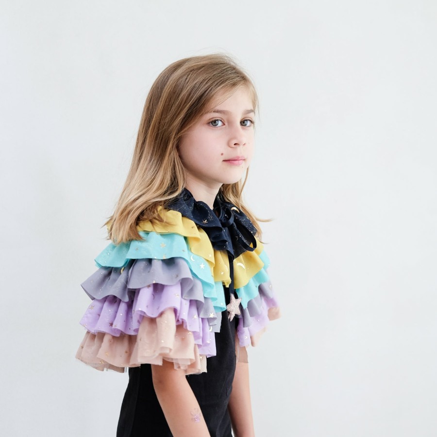 Dress Up Mimi and Lula | Rainbow Ruffle Cape