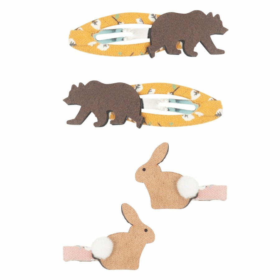 Hair Mimi and Lula | Bunny & Bear Clip Set