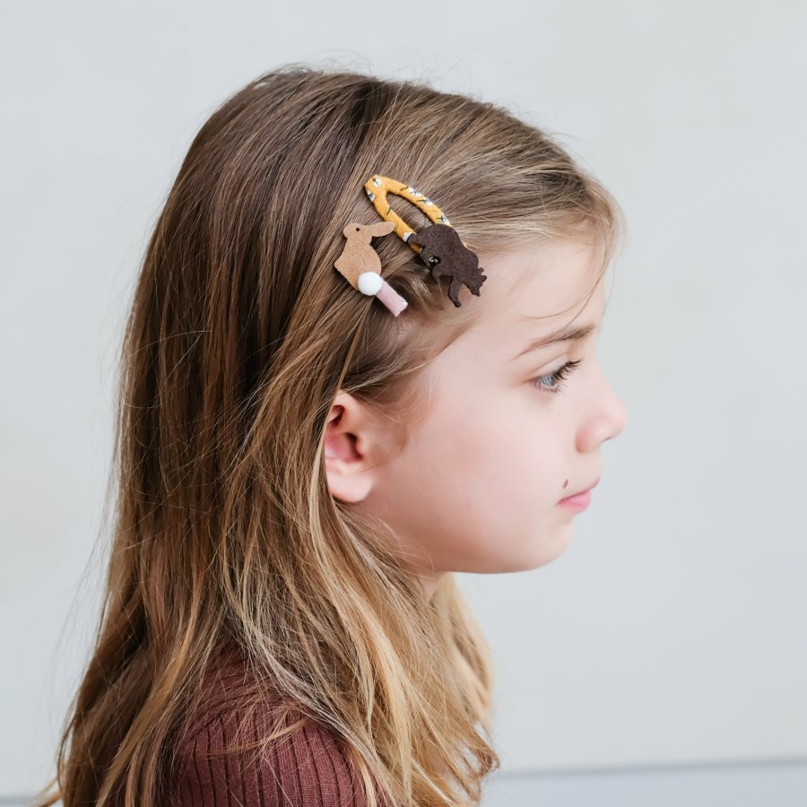 Hair Mimi and Lula | Bunny & Bear Clip Set