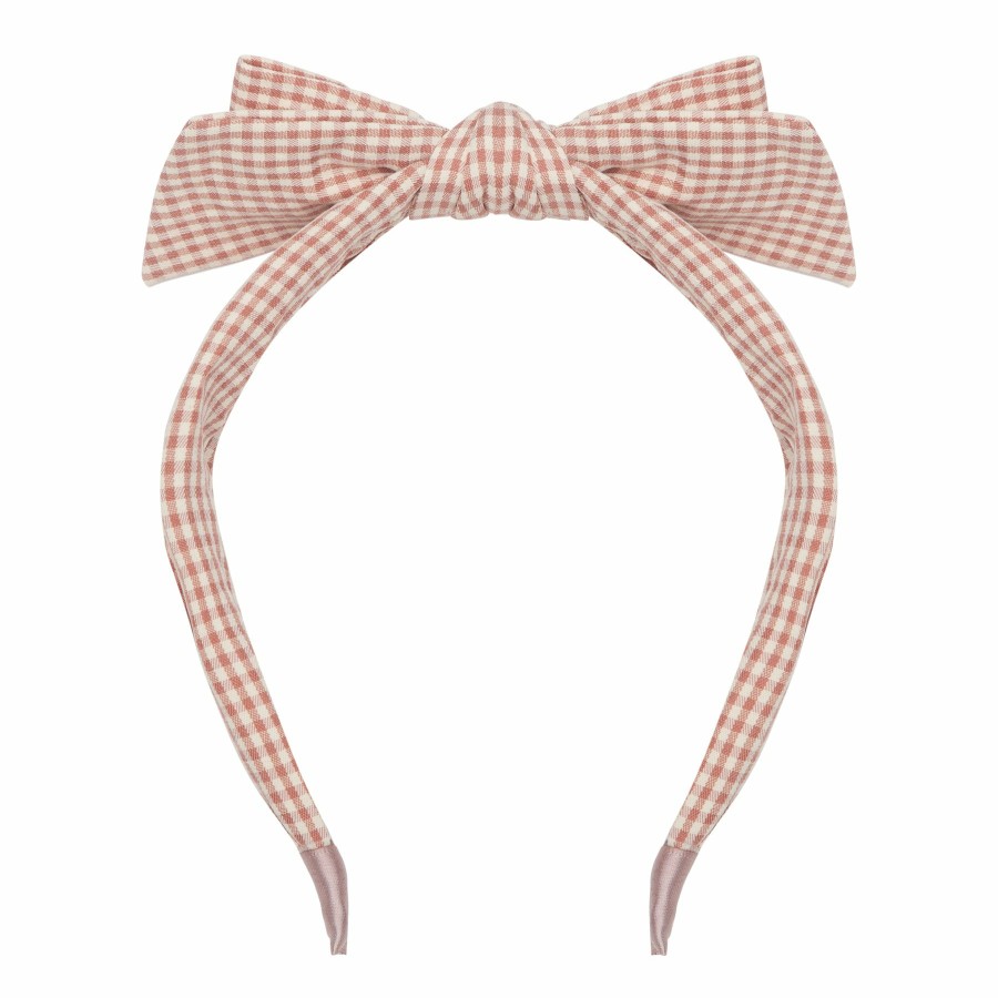 Featured Mimi and Lula | Gingham Edie Bow Alice Band