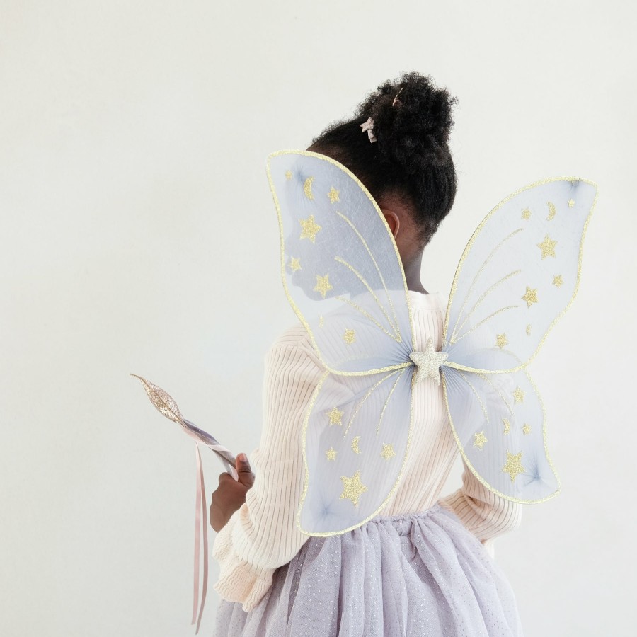 Dress Up Mimi and Lula | Super Starry Night Grey Wings